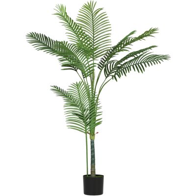 Homcom Planta artificial interior 150 cm, palmera árbol artificial con maceta de plástico y afelpado, verde Homcom Planta artificial interior 150 cm, palmera árbol artificial con maceta de plástico y afelpado, verde