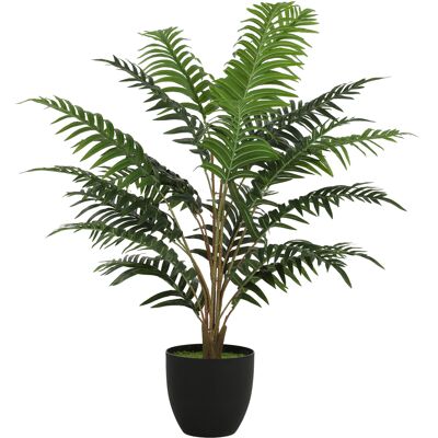 Homcom Planta Artificial de Helecho con 20 Hojas en PEVA, Ramas Plegables, Maceta Negra en PP y Cemento, Verde Homcom Planta Artificial de Helecho con 20 Hojas en PEVA, Ramas Plegables, Maceta Negra en PP y Cemento, Verde