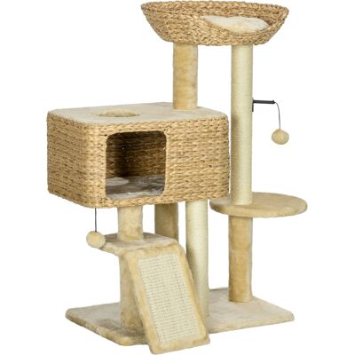 PawHut - Katzen Kratzbaum 98 cm - 2 lounging areas - Sisal - Cat Tree PawHut - Katzen Kratzbaum 98 cm - 2 lounging areas - Sisal - Cat Tree