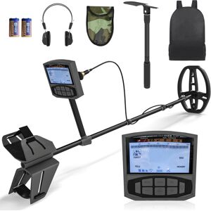 Outsunny Detector de Metales con Batería 5 Modos de Uso IP68 y Pantalla Retroiluminada Chip DSP 28x21x48-130 cm Gris Oscuro Outsunny Detector de Metales con Batería 5 Modos de Uso IP68 y Pantalla Retroiluminada Chip DSP 28x21x48-130 cm Gris Oscuro