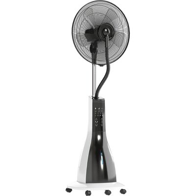 Homcom Ventilador con Función de Niebla, Giratorio 75 Grados, 3 Velocidades, 3 Modos, Tanque de 3 Litros, Negro+Blanco Homcom Ventilador con Función de Niebla, Giratorio 75 Grados, 3 Velocidades, 3 Modos, Tanque de 3 Litros, Negro+Blanco