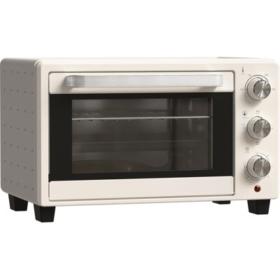Homcom Horno Sobremesa de 21L 1400W Mini Horno Eléctrico Temporizador hasta 60min y Temperatura Regulable hasta 230℃ Crema Homcom Horno Sobremesa de 21L 1400W Mini Horno Eléctrico Temporizador hasta 60min y Temperatura Regulable hasta 230℃ Crema