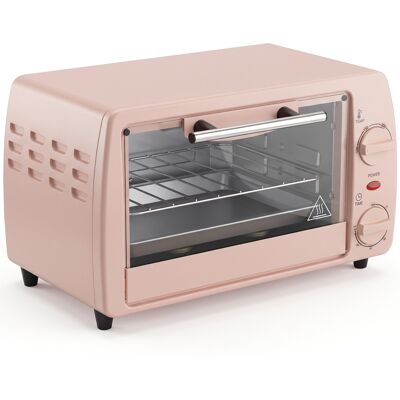 Homcom Horno Eléctrico Sobremesa 10L 750W Horno Eléctrico Pequeño Temperatura 230 ℃ y Temporizador 36,5x26x22 cm Rosa Homcom Horno Eléctrico Sobremesa 10L 750W Horno Eléctrico Pequeño Temperatura 230 ℃ y Temporizador 36,5x26x22 cm Rosa