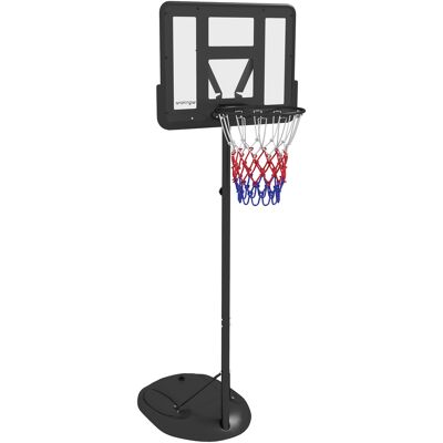 SPORTNOW Canasta de Baloncesto para Exterior con Altura Ajustable 216-277 cm Ruedas y Base Rellenable Negro Aosom España SPORTNOW Canasta de Baloncesto para Exterior con Altura Ajustable 216-277 cm Ruedas y Base Rellenable Negro Aosom España