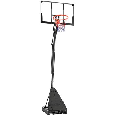 SPORTNOW Canasta de Baloncesto para Exterior Ajustable de 245-305 cm con Ruedas Base Rellenable y Sistema de Retorno Negro SPORTNOW Canasta de Baloncesto para Exterior Ajustable de 245-305 cm con Ruedas Base Rellenable y Sistema de Retorno Negro