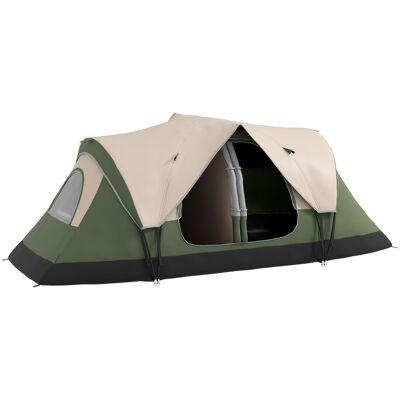 Outsunny Tienda de Campaña Plegable para 4-5 Personas 2 Habitaciones y Bolsa de Transporte Impermeable 450x215x180 cm Tienda de Camping Aosom España Outsunny Tienda de Campaña Plegable para 4-5 Personas 2 Habitaciones y Bolsa de Transporte Impermeable 450x215x180 cm Tienda de Camping Aosom España