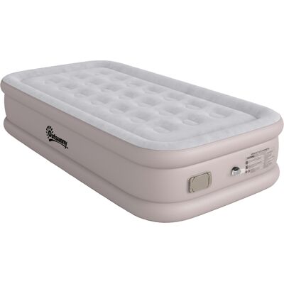 Outsunny Colchón Hinchable Individual Plegable con Bomba Inflado 3 Min Desinflado 2 Min Bolsa Carga 200 kg 190x97x39 cm Caqui Aosom España Outsunny Colchón Hinchable Individual Plegable con Bomba Inflado 3 Min Desinflado 2 Min Bolsa Carga 200 kg 190x97x39 cm Caqui Aosom España