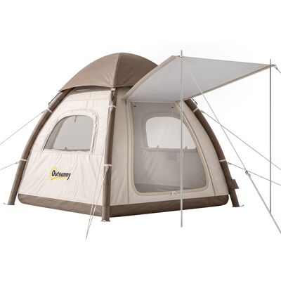Outsunny Tienda de Campaña Inflable con Mosquitera Vestíbulo Bomba para 3–4 Personas UPF30+ Bolsa Montaje Rápido Impermeable Outsunny Tienda de Campaña Inflable con Mosquitera Vestíbulo Bomba para 3–4 Personas UPF30+ Bolsa Montaje Rápido Impermeable