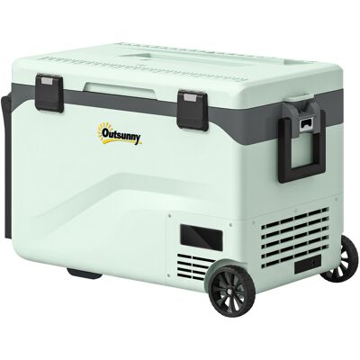 Outsunny Nevera Portátil Eléctrica 42,5L para Coche Control por App con Compresor Ruedas Asa Barra -20℃ a 20℃ y Verde Aosom España Outsunny Nevera Portátil Eléctrica 42,5L para Coche Control por App con Compresor Ruedas Asa Barra -20℃ a 20℃ y Verde Aosom España