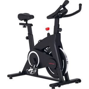 SPORTNOW Bicicleta Estática de Interior con Volante de Inercia de 15 kg Monitor LED con Pulsómetro Manillar y Asiento Ajustables SPORTNOW Bicicleta Estática de Interior con Volante de Inercia de 15 kg Monitor LED con Pulsómetro Manillar y Asiento Ajustables