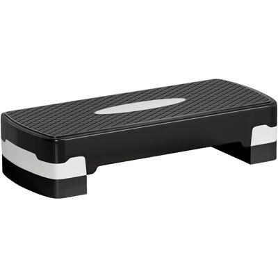 Homcom Step de Aeróbic y Fitness Tabla Plataforma Stepper para Deporte y Gimnasia con Altura Regulable a 2 Niveles Carga 150kg (Negro) Aosom España Homcom Step de Aeróbic y Fitness Tabla Plataforma Stepper para Deporte y Gimnasia con Altura Regulable a 2 Niveles Carga 150kg (Negro) Aosom España