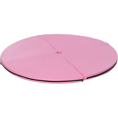 Homcom Tapete de pole dance plegable - tapete de pole dance - tapete de protección Ø 150 cm grosor 5 cm - revestimiento plástico rosa Homcom Tapete de pole dance plegable - tapete de pole dance - tapete de protección Ø 150 cm grosor 5 cm - revestimiento plástico rosa