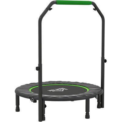 Homcom Cama Elástica Plegable Ø102 cm con Mango Ajustable Marco de Acero para Entrenamiento Piernas Cuerpo Negro y Verde Homcom Cama Elástica Plegable Ø102 cm con Mango Ajustable Marco de Acero para Entrenamiento Piernas Cuerpo Negro y Verde