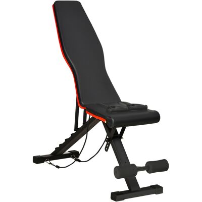 Homcom Banco de Musculación Plegable con Respaldo y Asiento Ajustables Extensión de Pierna Cojín de Predicador Banda Negro Aosom España Homcom Banco de Musculación Plegable con Respaldo y Asiento Ajustables Extensión de Pierna Cojín de Predicador Banda Negro Aosom España