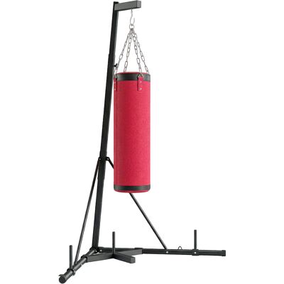 SPORTNOW Soporte para Saco de Boxeo de Pie de Acero con Altura Ajustable 175–220 cm y 185–231 cm Base Pesada y Bolsa de Arena SPORTNOW Soporte para Saco de Boxeo de Pie de Acero con Altura Ajustable 175–220 cm y 185–231 cm Base Pesada y Bolsa de Arena