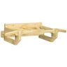 Homcom Barra de Dominadas de Pared de Madera Multifuncional para Entrenamiento de Fuerza 100x44x25 cm Madera Natural