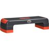 Homcom Plataforma Step para Deporte y Gimnasia con Altura Regulable en 10/15/20 cm Carga 150 kg 78x28x20 cm Gris y Rojo