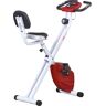 Homcom Bicicleta Estática para Ejercicios Profesional Bicicleta Vertical Plegable de Forma X con 8 Niveles Resistencia 43x97x109 cm Rojo   AOSOM ES