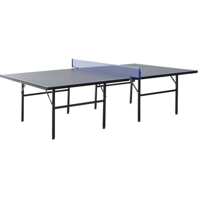 Homcom Mesa de Ping Pong Plegable con Red 152.5x274x76cm Tenis de Mesa y Material de Acero y MDF en Color Azul Aosom España Homcom Mesa de Ping Pong Plegable con Red 152.5x274x76cm Tenis de Mesa y Material de Acero y MDF en Color Azul Aosom España