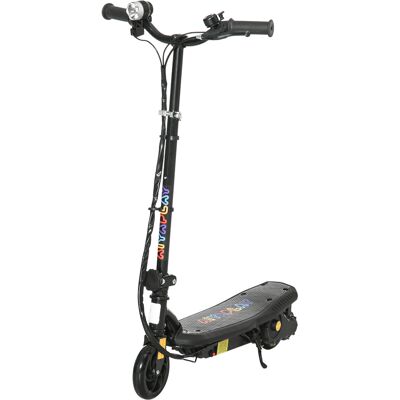 Homcom Patinete Eléctrico para Niños de 7-14 Años Plegable con Faro LED Rueda y Freno Velocidad Máxima de 12 km/h Negro Homcom Patinete Eléctrico para Niños de 7-14 Años Plegable con Faro LED Rueda y Freno Velocidad Máxima de 12 km/h Negro