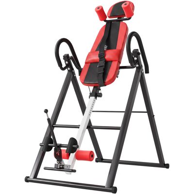 SPORTNOW Tabla de Inversión Plegable con Cinturón de Seguridad Roja Aosom España SPORTNOW Tabla de Inversión Plegable con Cinturón de Seguridad Roja Aosom España