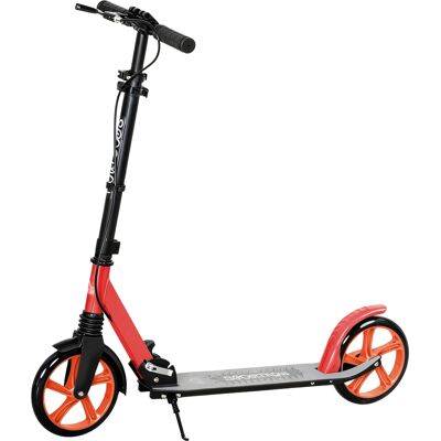Homcom Patinete Plegable para Adultos y Niños de +14 Años Scooter con Manillar Ajustable 91,5x36,5x91-104 cm Rojo Homcom Patinete Plegable para Adultos y Niños de +14 Años Scooter con Manillar Ajustable 91,5x36,5x91-104 cm Rojo