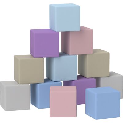 HOMCOM Bloques de Espuma 12 Piezas Juego de Construcción Infantil - Seguros y Coloridos HOMCOM Bloques de Espuma 12 Piezas Juego de Construcción Infantil - Seguros y Coloridos
