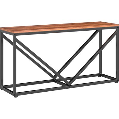 Outsunny Estante para Leña 2 en 1 con Repisa y Tabique 98x28x50 cm Roble y Negro Aosom España Outsunny Estante para Leña 2 en 1 con Repisa y Tabique 98x28x50 cm Roble y Negro Aosom España