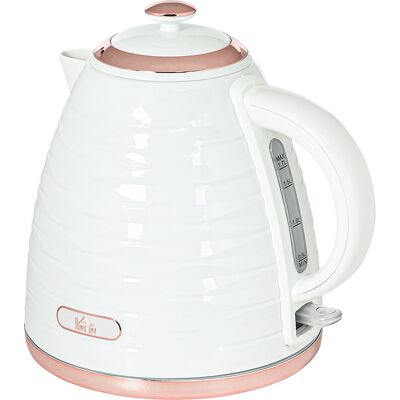 Homcom Hervidor eléctrico, 1,7 L, 2,2 kW, Función de hervido rápido con filtro anti-cal extraíble y lavable Aosom España Homcom Hervidor eléctrico, 1,7 L, 2,2 kW, Función de hervido rápido con filtro anti-cal extraíble y lavable Aosom España