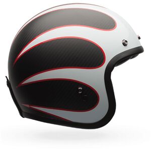 Bell Custom 500 Carbon Open Face Helmet Blanco,Negro S