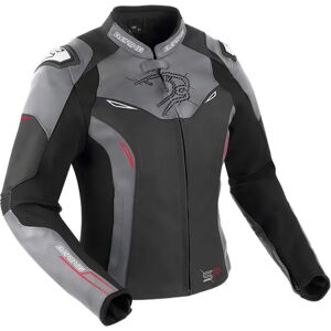 Bering Chaqueta De Cuero Snap Black / Grey 46 Bering Chaqueta De Cuero Snap Black / Grey 46