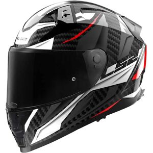 Ls2 Casco Integral Ff811 Vector Ii Carbon Savage White / Red / Grey S Ls2 Casco Integral Ff811 Vector Ii Carbon Savage White / Red / Grey S