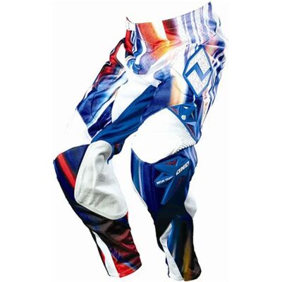 One Industries Pantalones Off-road Defcon Distortion White / Blue 32 One Industries Pantalones Off-road Defcon Distortion White / Blue 32