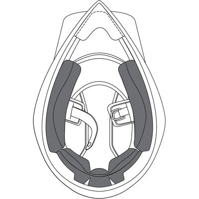 Agv Almohadillas Para Las Mejillas Ax9 Neutral 2XL Agv Almohadillas Para Las Mejillas Ax9 Neutral 2XL
