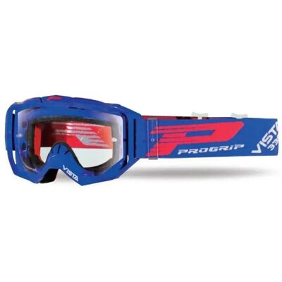Progrip Gafas Off-road Con Sistema Roll-off Vista Mx America Blue Clear Progrip Gafas Off-road Con Sistema Roll-off Vista Mx America Blue Clear