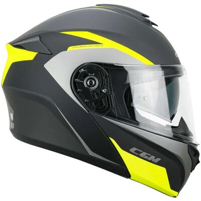 Cgm Casco Modular 568g Ber Dresda Matt Graphite / Fluo Yellow 2XL Cgm Casco Modular 568g Ber Dresda Matt Graphite / Fluo Yellow 2XL