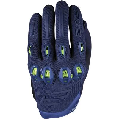 Five Guantes Stunt Evo 2 Dark Blue / Fluo Yellow XL Five Guantes Stunt Evo 2 Dark Blue / Fluo Yellow XL