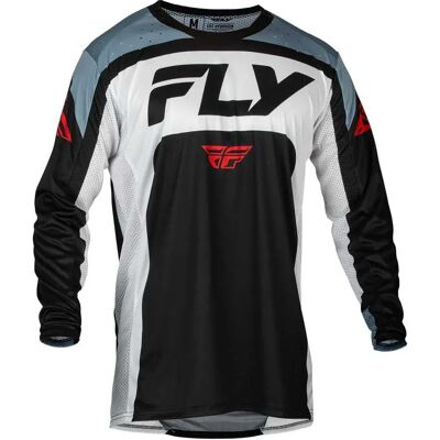 Fly Racing Maillot De Manga Larga Lite Black / Grey / White L Fly Racing Maillot De Manga Larga Lite Black / Grey / White L