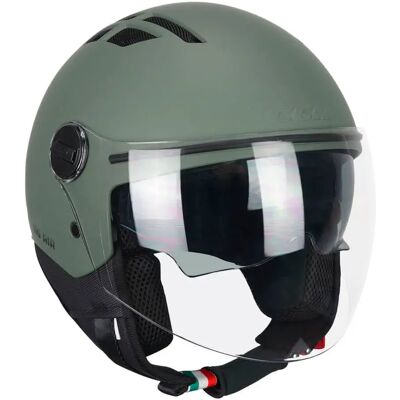 Cgm Casco Jet 116a Air Mono Matt Green 3XL Cgm Casco Jet 116a Air Mono Matt Green 3XL