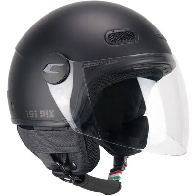 Cgm Casco Jet 191a Pix Mono Long Screen Matt Black XS Cgm Casco Jet 191a Pix Mono Long Screen Matt Black XS