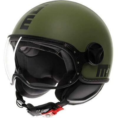 Momo Design Casco Jet Fgtr Classic Mono Matt Military Green / Black M Momo Design Casco Jet Fgtr Classic Mono Matt Military Green / Black M
