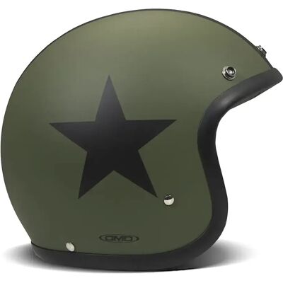 Dmd Casco Jet Retro Star Green L Dmd Casco Jet Retro Star Green L