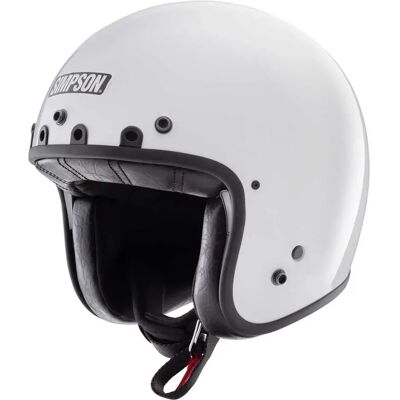 Simpson Casco Jet Chopper Solid Ece22.06 White 2XL Simpson Casco Jet Chopper Solid Ece22.06 White 2XL