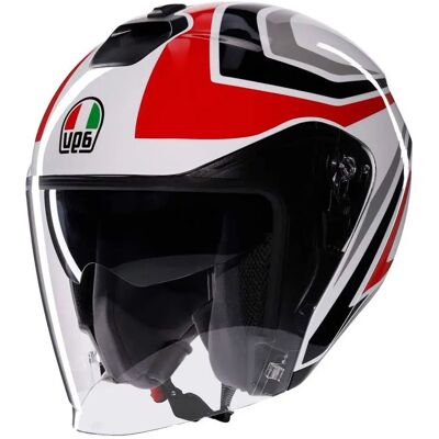 Agv Casco Jet Irides Tolosa E2206 Black / Grey / Red XS Agv Casco Jet Irides Tolosa E2206 Black / Grey / Red XS