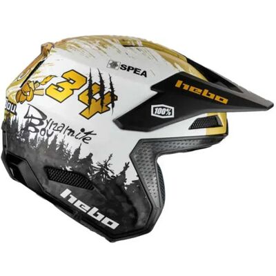 Casco Hebo Htr C02 T. Bou Ltd Negro / Dorado - Helmet Casco Hebo Htr C02 T. Bou Ltd Negro / Dorado - Helmet
