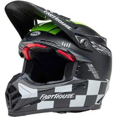 Bell Casco Off-road Moto-9s Flex Fasthouse Smoke Bomb Matt Black / HiViz Yellow XL Bell Casco Off-road Moto-9s Flex Fasthouse Smoke Bomb Matt Black / HiViz Yellow XL