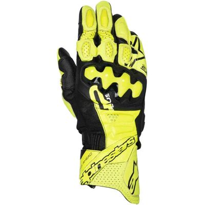 Alpinestars Guantes De Cuero Gp Plus R V3 Yellow Fluo / Black L Alpinestars Guantes De Cuero Gp Plus R V3 Yellow Fluo / Black L