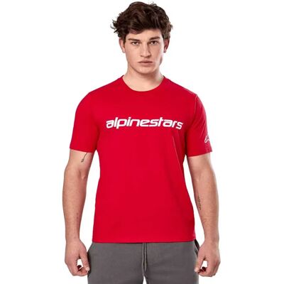 Alpinestars Camiseta De Manga Corta Linear Wordmark 2.0 Csf Red / White 2XL Alpinestars Camiseta De Manga Corta Linear Wordmark 2.0 Csf Red / White 2XL