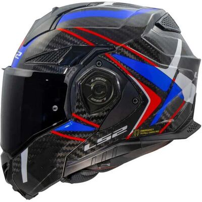Ls2 Casco Modular Ff901 Advant X Carbon Future Ii White / Blue XS Ls2 Casco Modular Ff901 Advant X Carbon Future Ii White / Blue XS