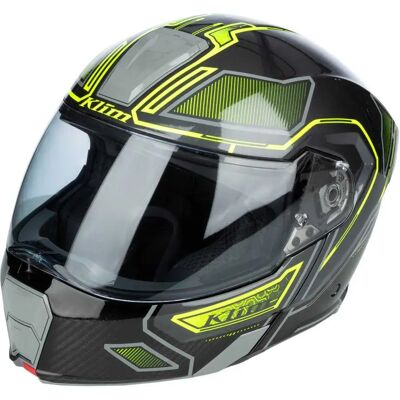Klim Casco Modular Gt1 Expedition Ece/dot Encrypted Gloss Asphalt / Hi-Vis L Klim Casco Modular Gt1 Expedition Ece/dot Encrypted Gloss Asphalt / Hi-Vis L